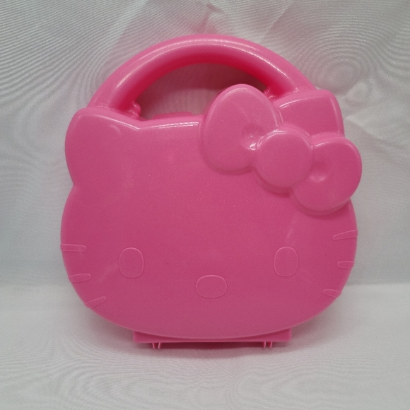 Vintage 2002 Hello Kitty McDonalds Pink Case Necklaces Sticker Dispens HappyMeal - Picture 6 of 11